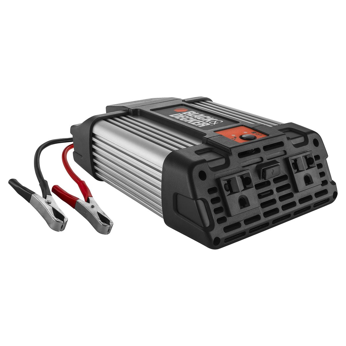 BLACK+DECKER - Inversor de corriente 12 V 750 W negro