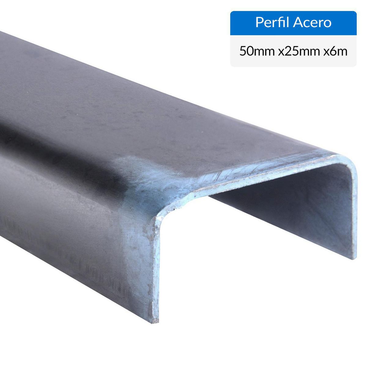 GENERICO - Perfil Canal Acero 50x25x2mm 6 m