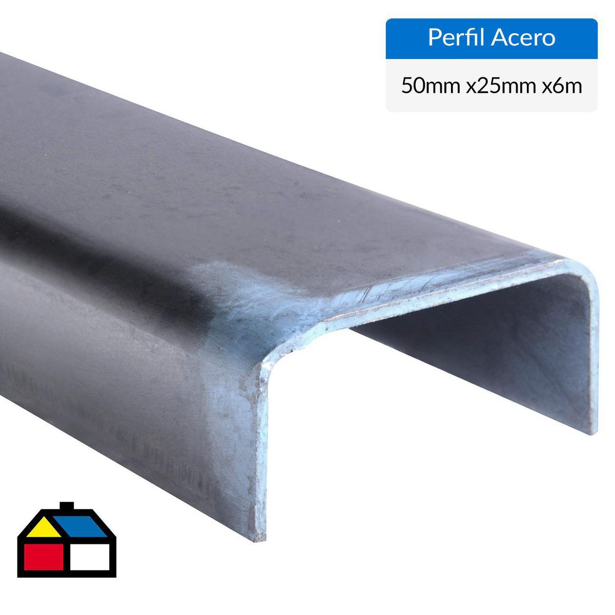 GENERICO - Perfil Canal Acero 50x25x2mm 6 m