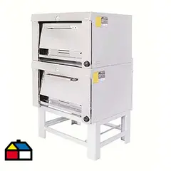 MAIGAS - Horno industrial a gas 2 cámaras 65x65 silver