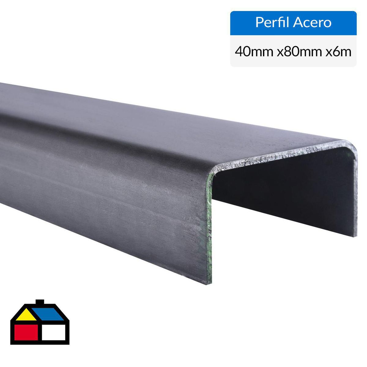 GENERICO - Perfil Canal Acero 80x40x3mm 6 m