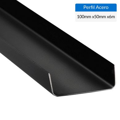 Perfil Canal Acero 100x2 mm 6 m