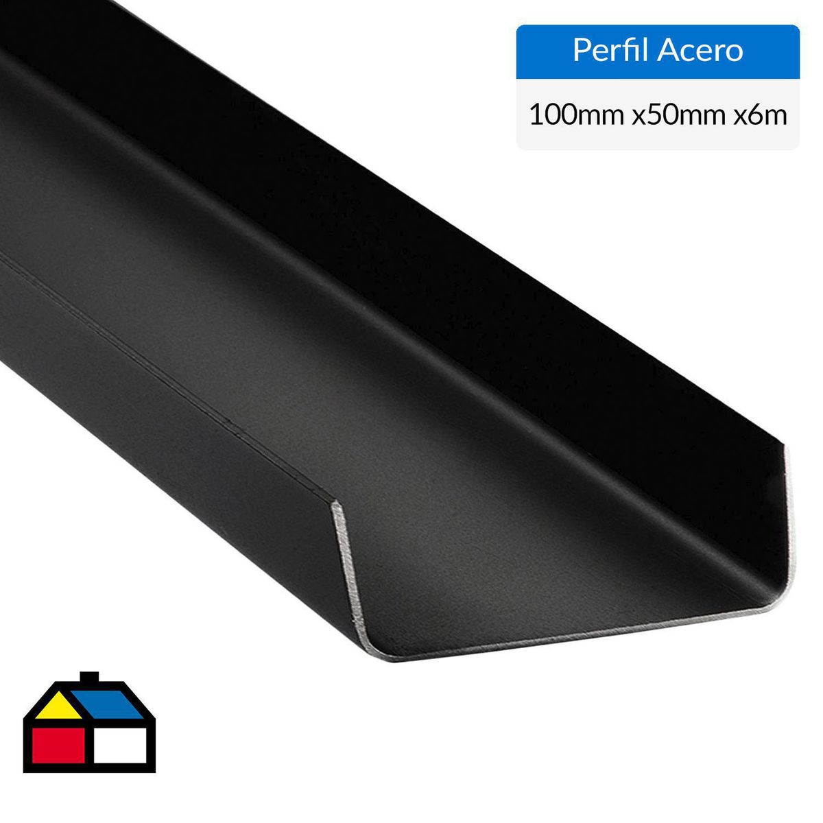 GENERICO - Perfil Canal Acero 100x50x2mm 6 m