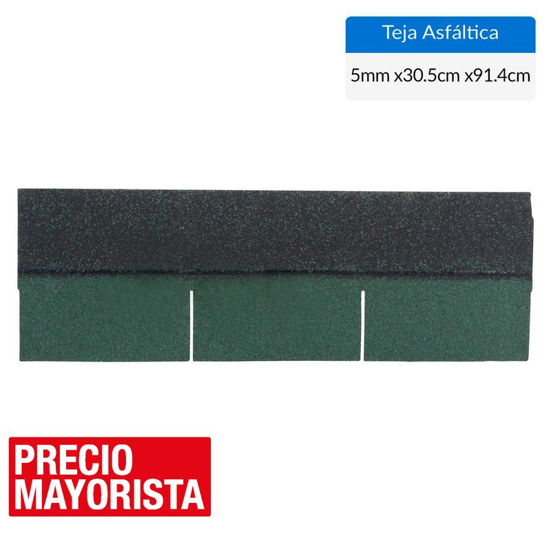 OWENS CORNING - Teja Asfáltica Gravillada 305x914 mm 3,1 m2 Classic