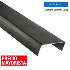 GENERICO - Perfil Canal Acero 150x50x3mm 6 m