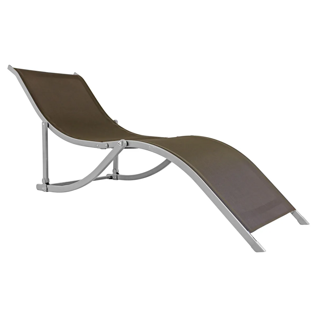 JUST HOME COLLECTION - Reposera Sky Textileno Chocolate