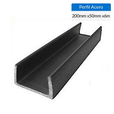 Perfil Canal Acero 200x4 mm 6 m