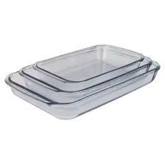 MARINEX - Set de 3 asaderas rectangulares