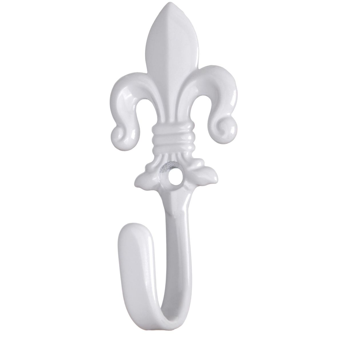 DECOROD - Set De Ganchos Para Barra De Cortina 2 Unidades Blanco