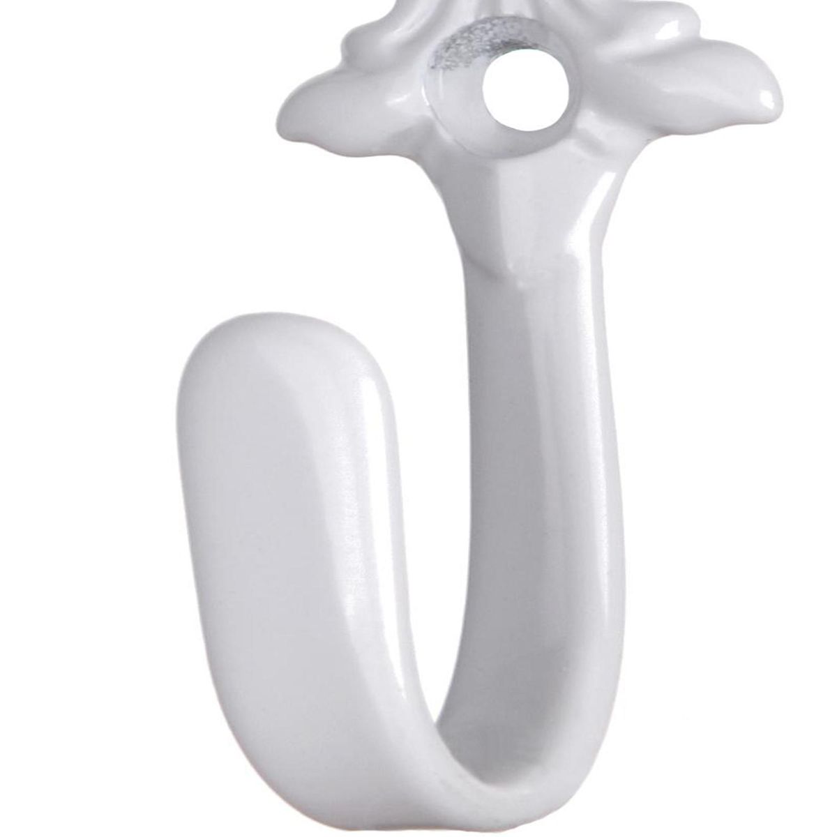 DECOROD - Set De Ganchos Para Barra De Cortina 2 Unidades Blanco