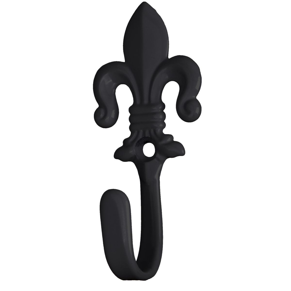 DECOROD - Set De Ganchos Para Barra De Cortina 2 Unidades Negro