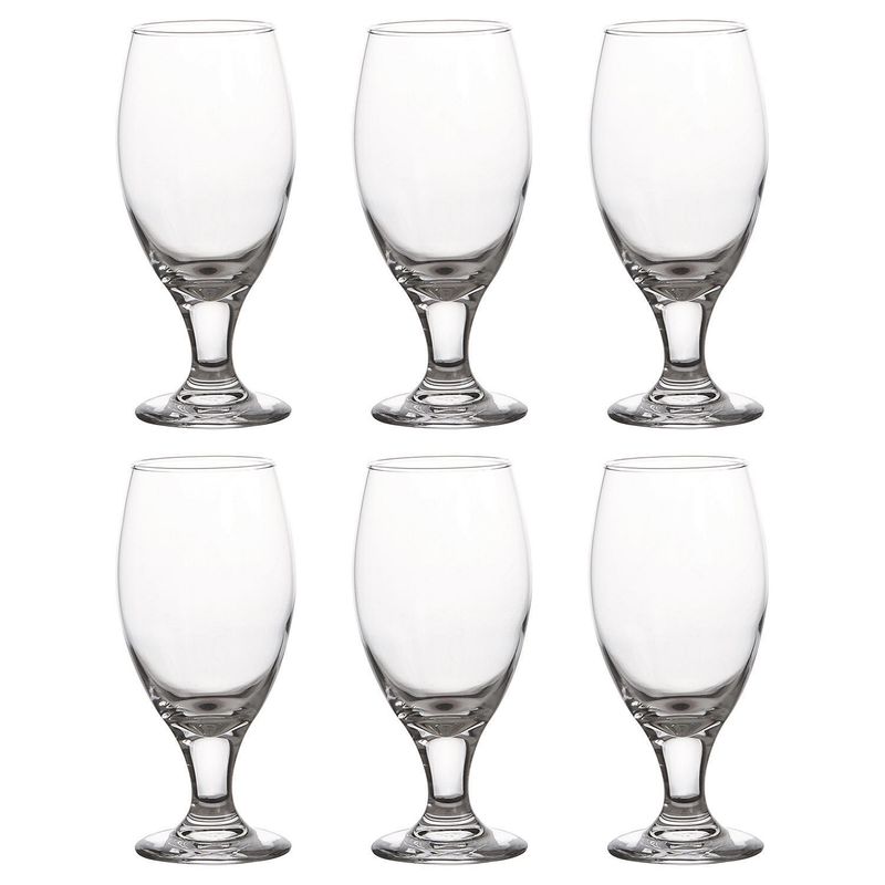 LIBBEY - Set de copas para cerveza vidrio 436 ml 6 unidades