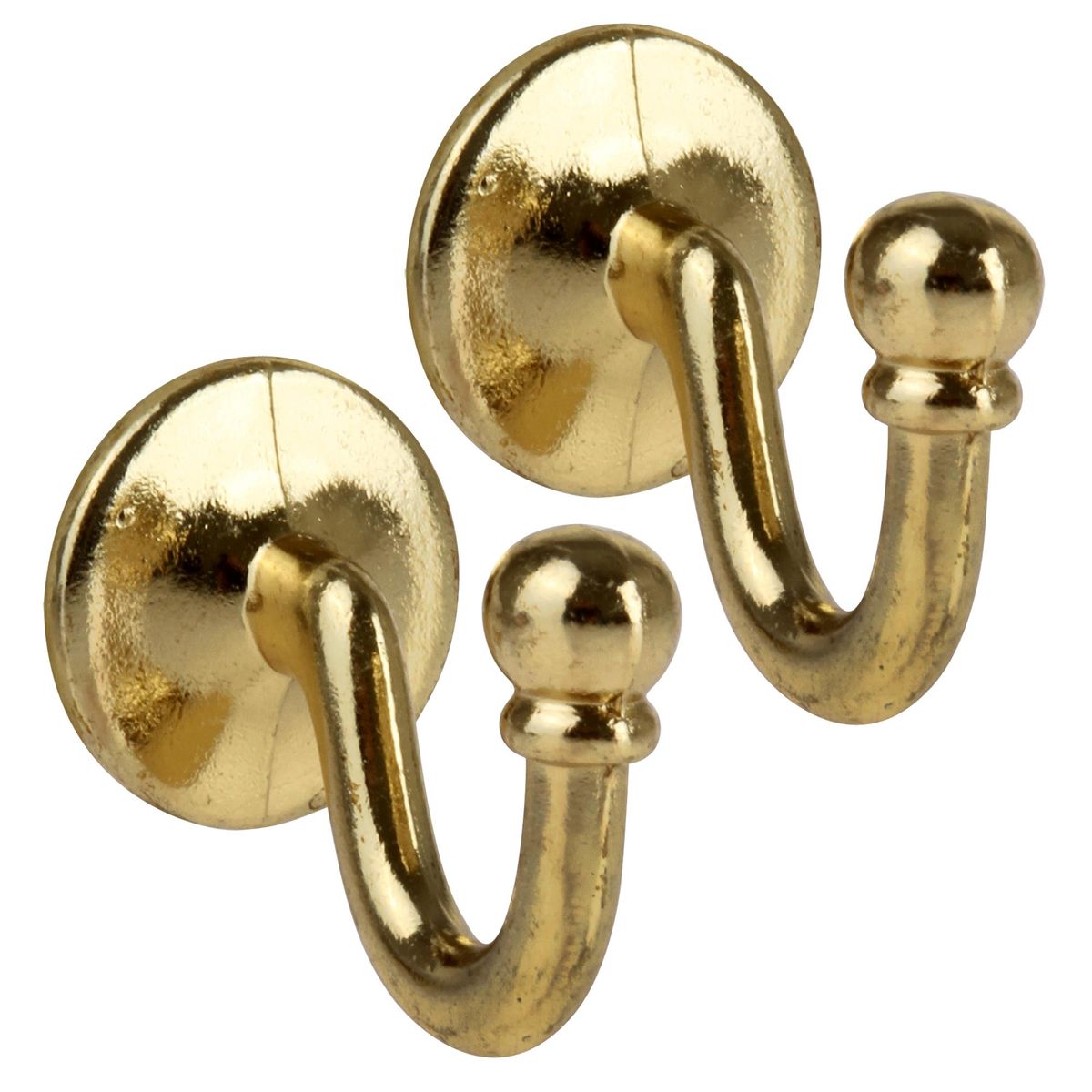 DECOROD - Set de ganchos para barra de cortina 2 unidades bronce