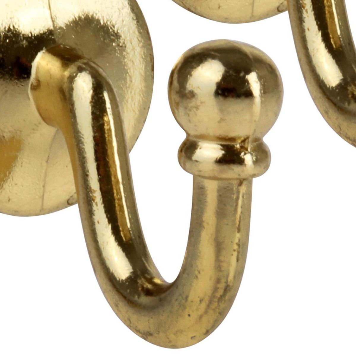 DECOROD - Set de ganchos para barra de cortina 2 unidades bronce