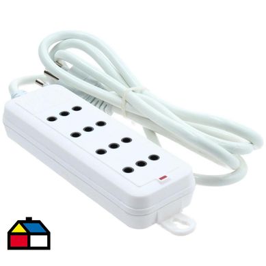 Alargador 4 tomas 1,5 m Blanco