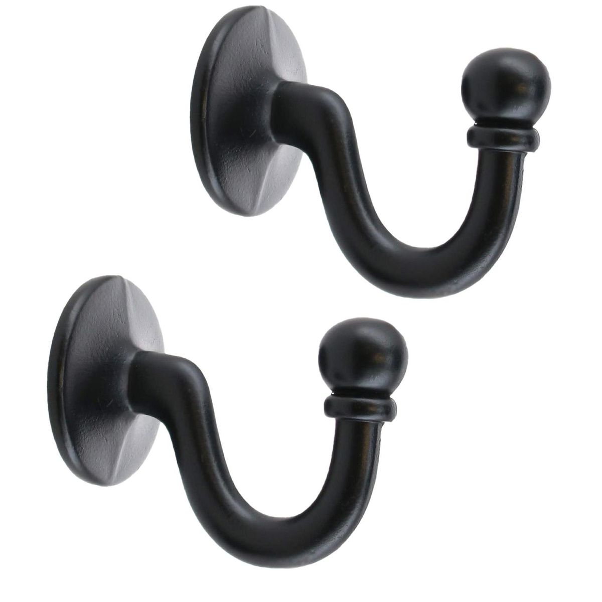 Set De Ganchos Para Barra De Cortina 2 Unidades Negro, marca DECOROD - Foto Principal