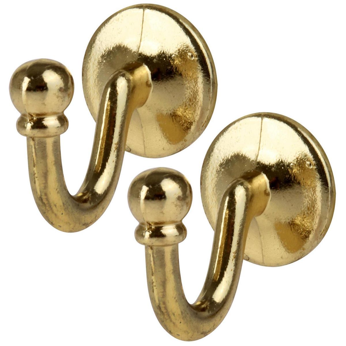 DECOROD - Set De Ganchos Para Barra De Cortina 2 Unidades Bronce