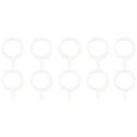 Set De Argollas Para Cortina 10 Unidades Blanco