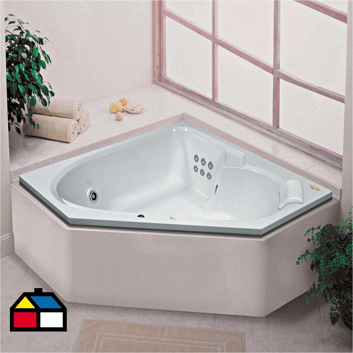 JACUZZI - Tina Hidromasaje 152 x 152 x 50 cm Bionda G2 Derecha 5 Jets