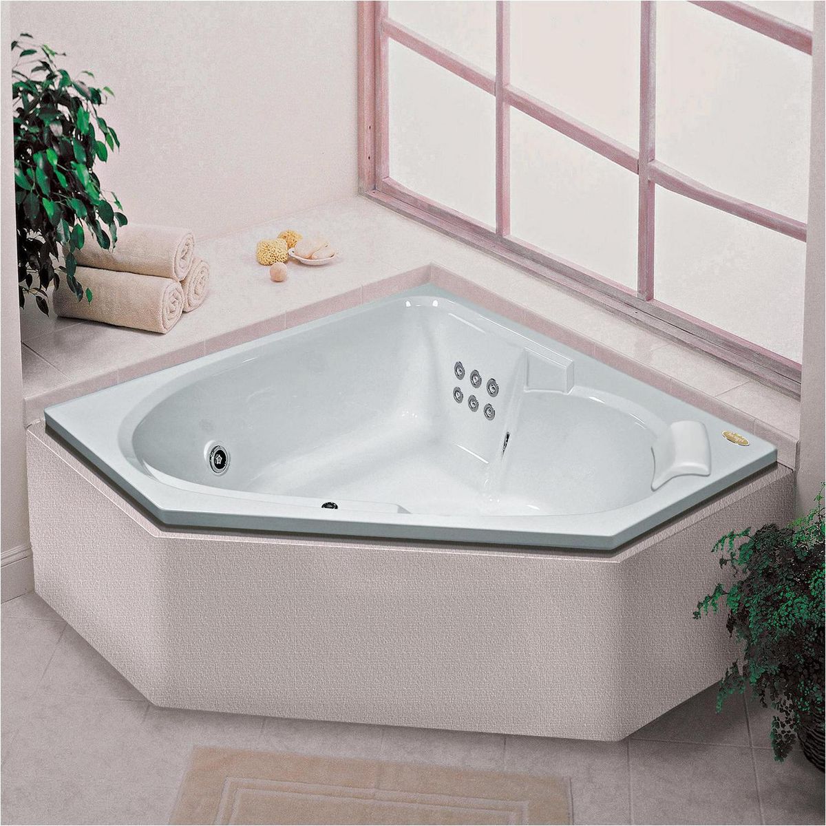 JACUZZI - Tina Hidromasaje 152 x 152 x 50 cm Bionda G2 Derecha 5 Jets