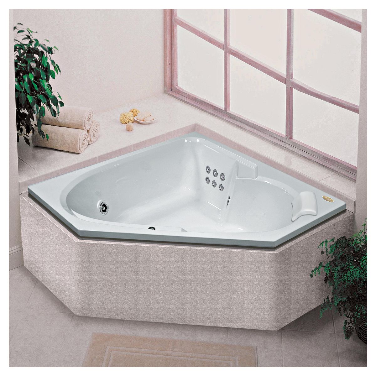 JACUZZI - Tina Hidromasaje 152 x 152 x 50 cm Bionda G2 Izquierda 5 Jets