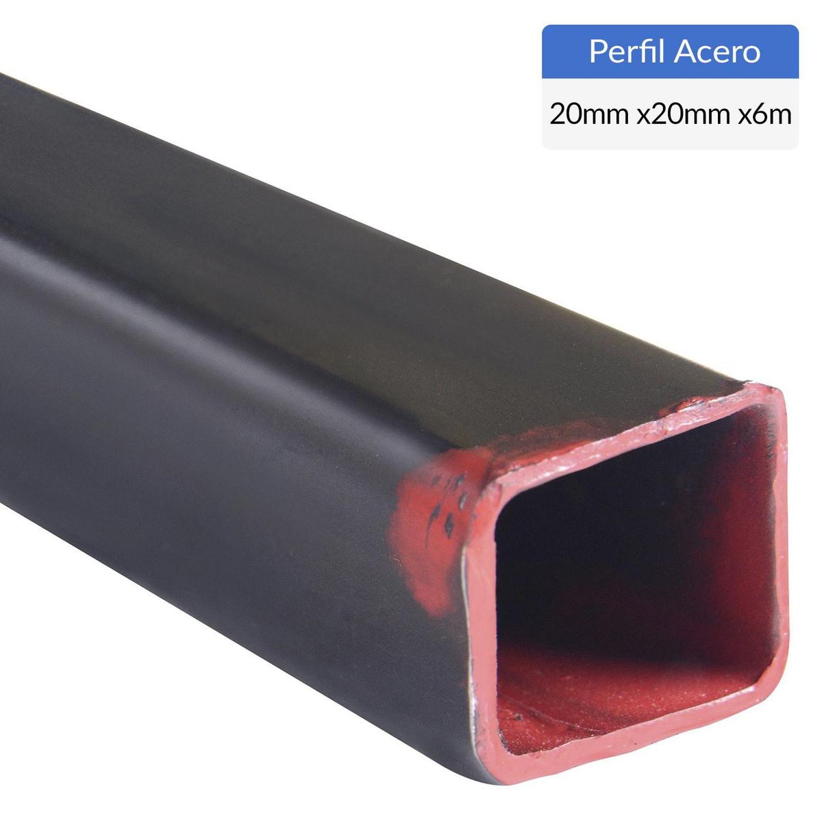 GENERICO - Perfil Cuadrado Acero 20x20x1,5 mm 6 m