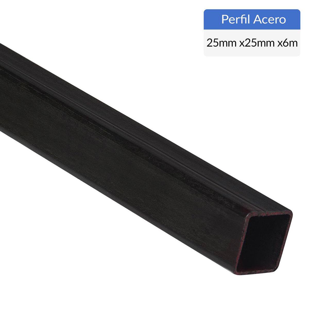 GENERICO - Perfil Cuadrado Acero 25x25x15 mm 6 m