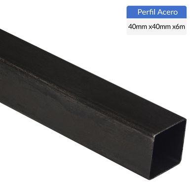 Perfil Cuadrado Acero 40x1.5 mm 6 m