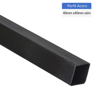 Perfil Cuadrado Acero 40x2 mm 6 m