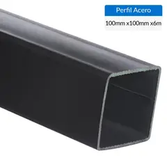 GENERICO - Perfil Cuadrado Acero 100x100x3 mm 6 m