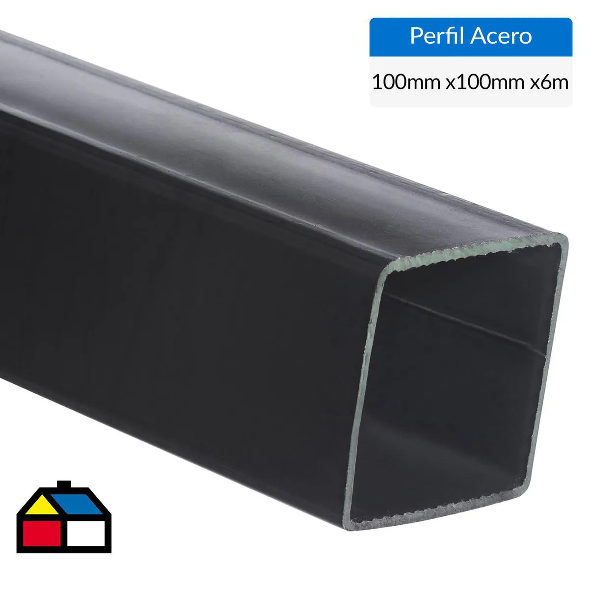 GENERICO - Perfil Cuadrado Acero 100x100x3 mm 6 m