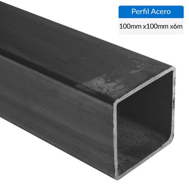 Perfil Cuadrado Acero 100x4 mm 6 m