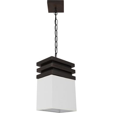 Lmpara de colgar Madera y tela Sima Blanca