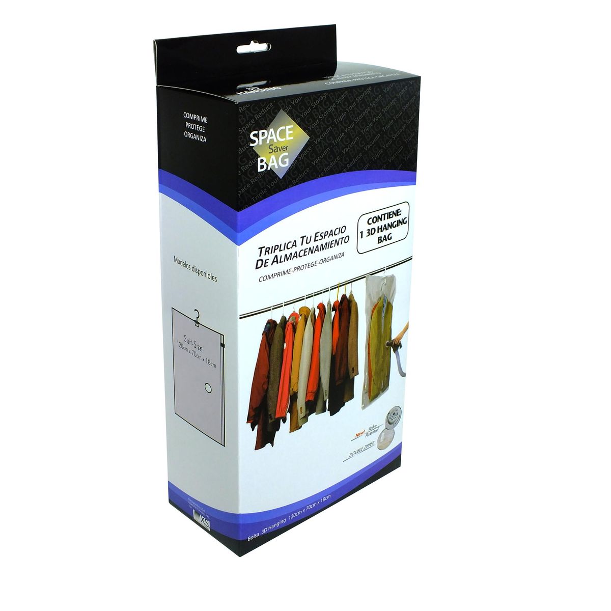 SPACE BAG - Bolsa Almacenaje al Vacío 15x42x100 cm Transparente