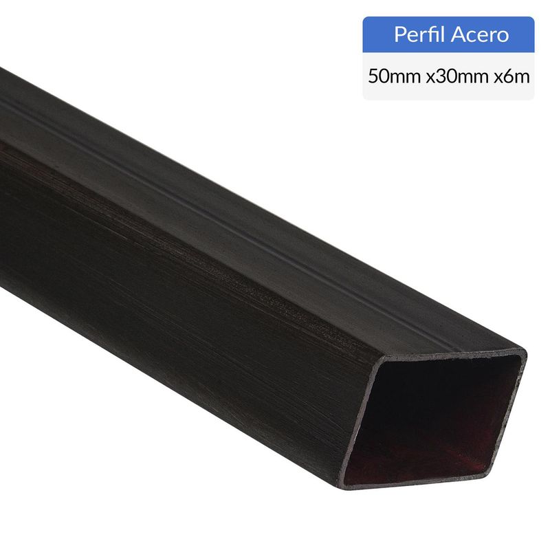 GENERICO - Perfil Rectangular Acero 50x30x1,5 mm 6 m