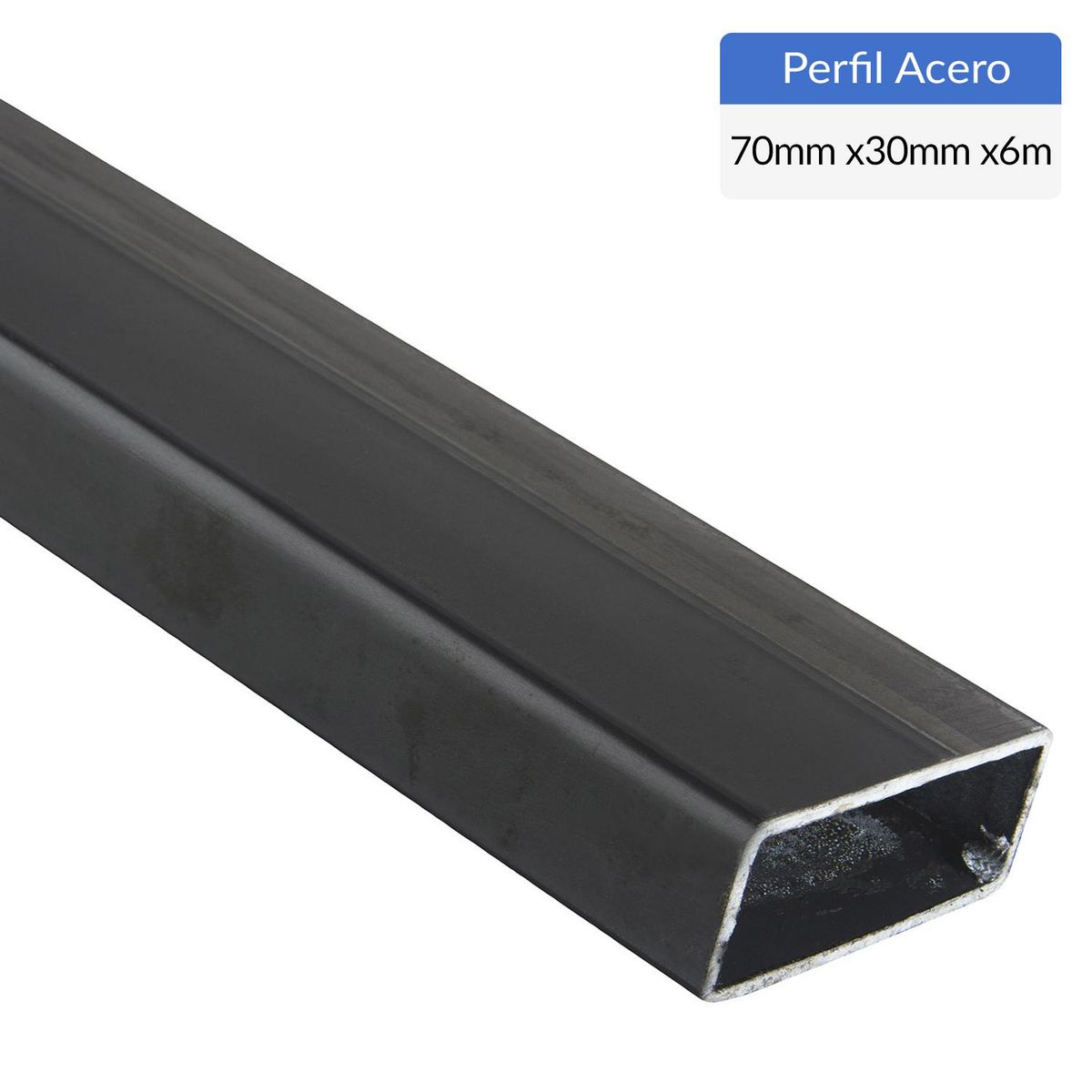 GENERICO - Perfil Rectangular Acero 70x30x2 mm 6 m