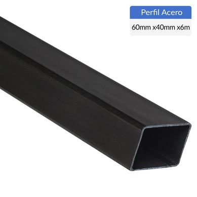 Perfil Rectangular Acero 60x2 mm 6 m