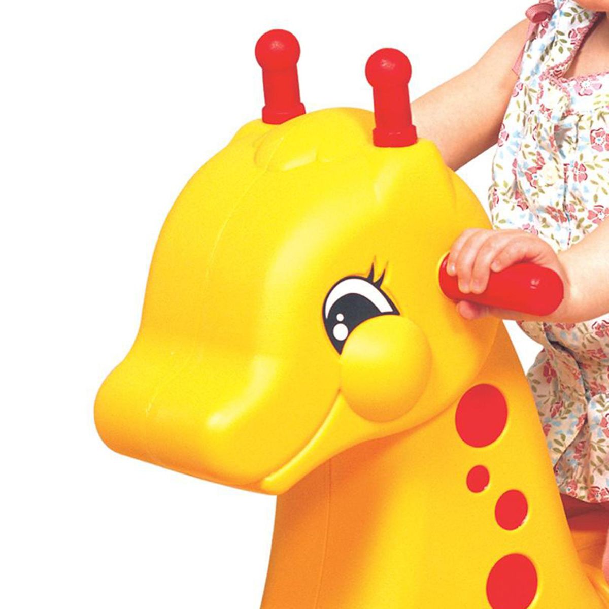 EDU PLAY - Balancín Individual Rocking Jirafa Amarillo y Rojo Desde 2 años