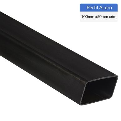 Perfil Rectangular Acero 100x2 mm 6 m