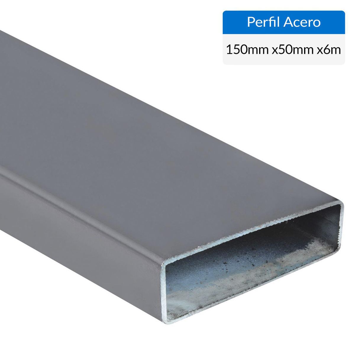 GENERICO - Perfil Rectangular Acero 150x50x2 mm 6 m