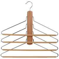 Colgador para ahorro de espacio madera natural