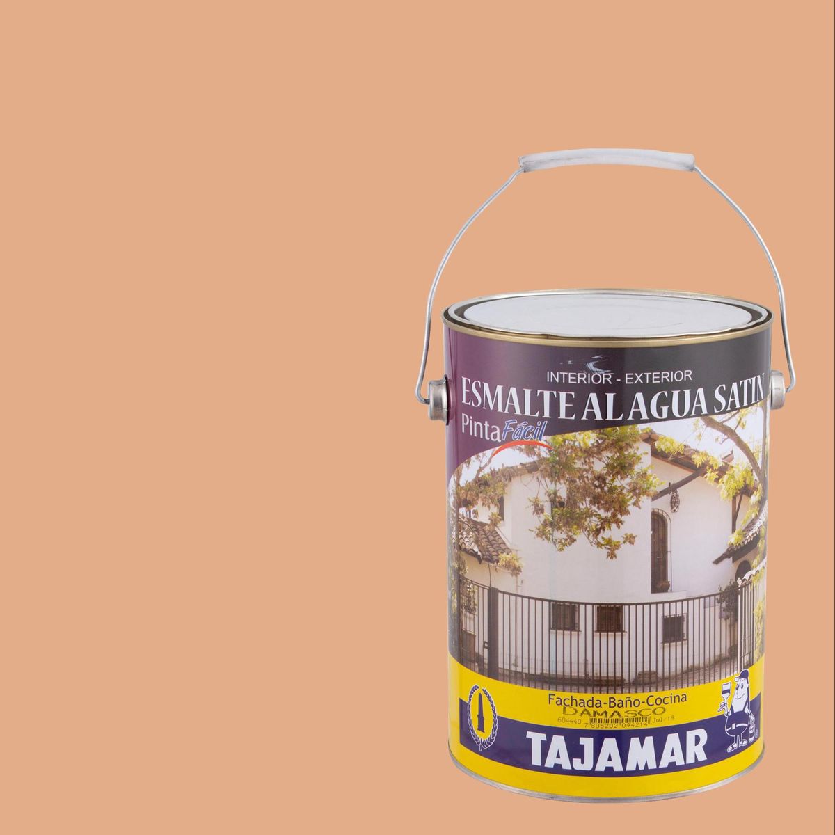 TAJAMAR - Esmalte al Agua 1 galón(es) Satinado Naranjo Damasco