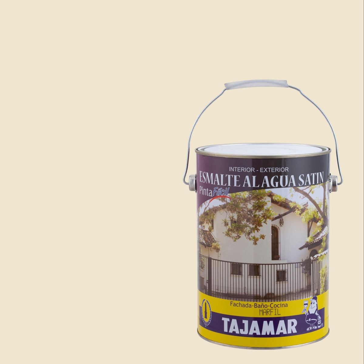 TAJAMAR - Esmalte al Agua Satinado 1 galón(es) Blanco Marfil