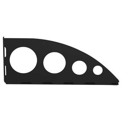 kit 2 soporte 23 cm negro