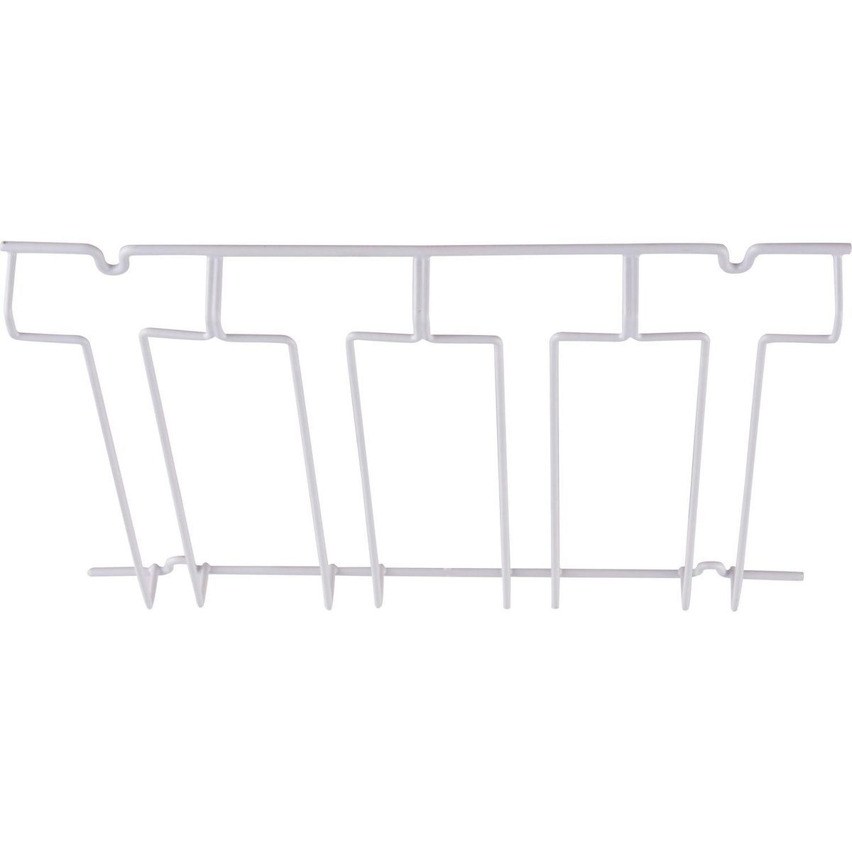 CASA BONITA - Colgador de copas metal blanco