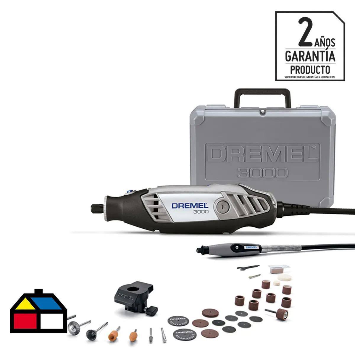 DREMEL - Dremel herramienta multipropósito 120W + 32 accesorios