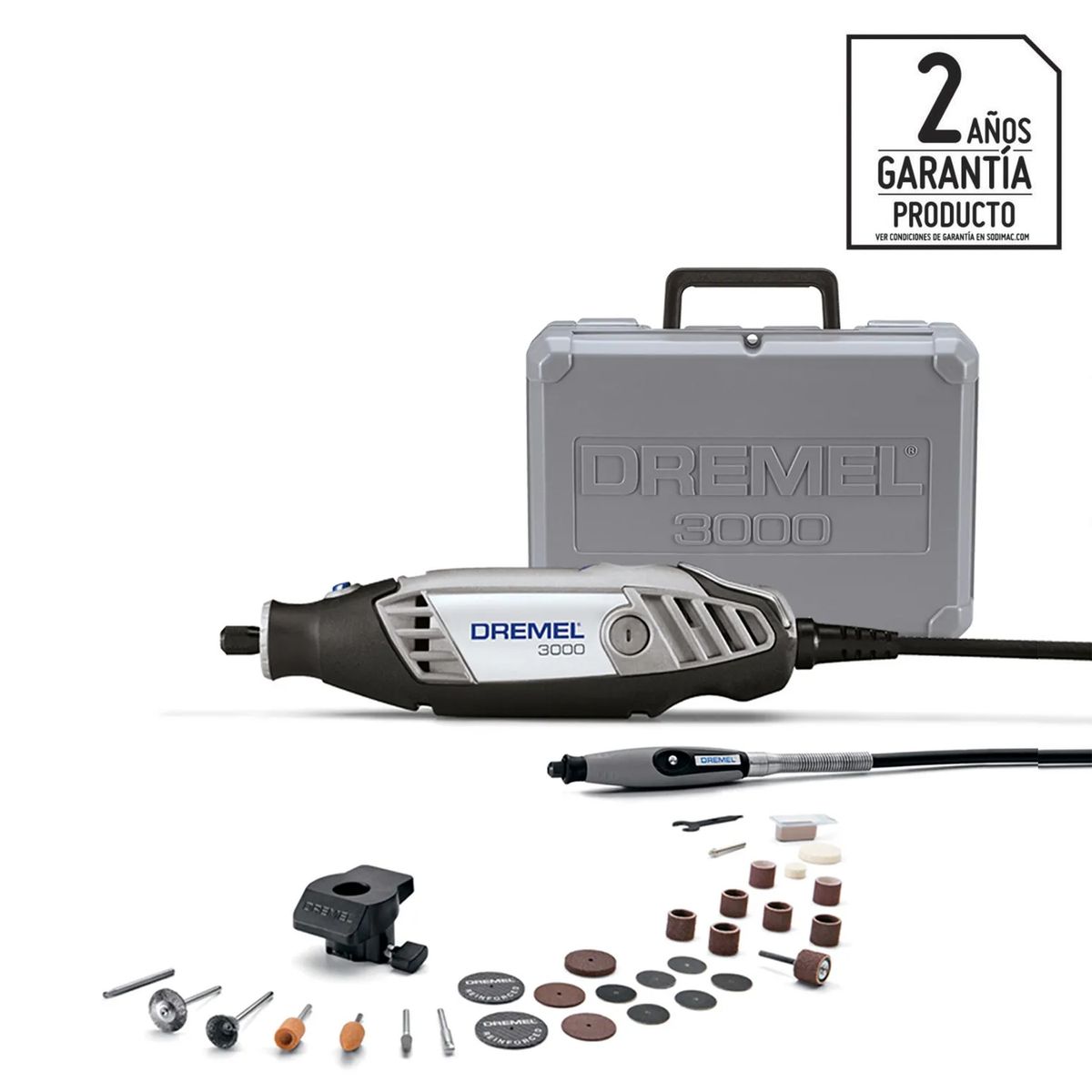 DREMEL - Dremel herramienta multipropósito 120W + 32 accesorios