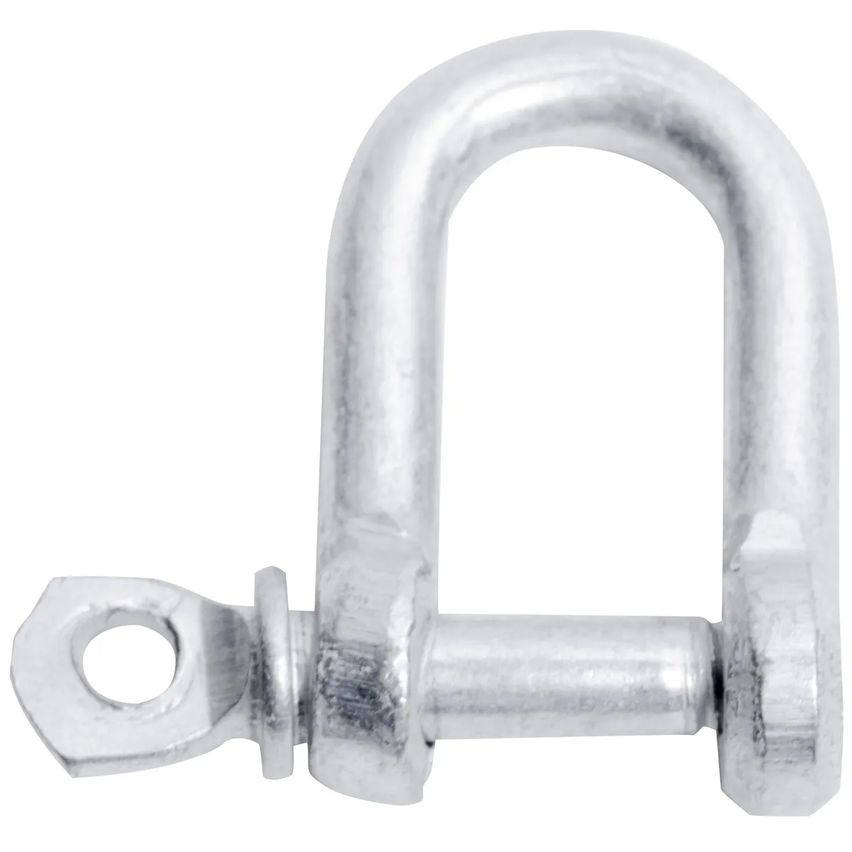 FIXSER - Grillete recto 3/16" plateado