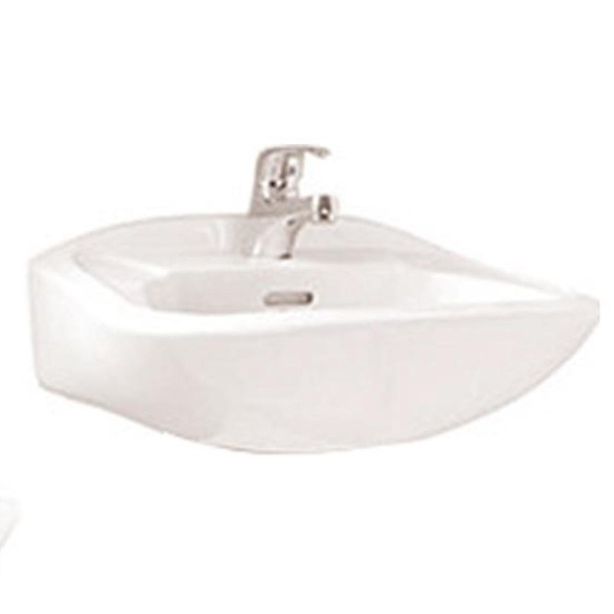 FANALOZA - Lavamanos Forma Redonda Cerámica 45.5x13x37 cm Blanco