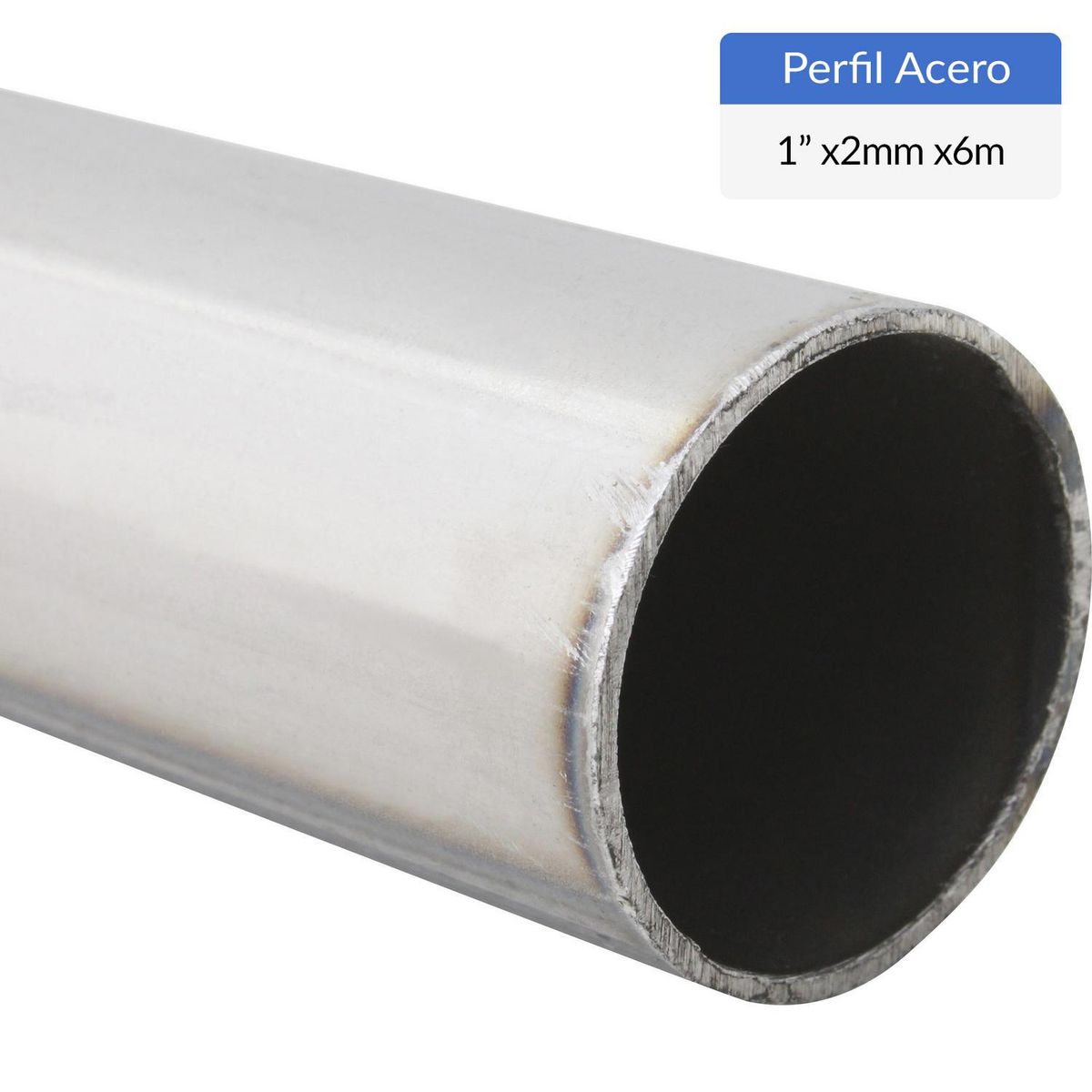 INTUPAC - Perfil Tubular Redondo Acero 1" 2 mm 6 m